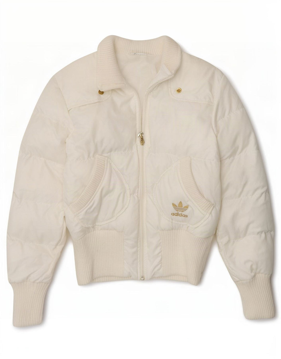Damska kurtka Adidas Graphic Padded Jacket UK 10 Small White Polyester