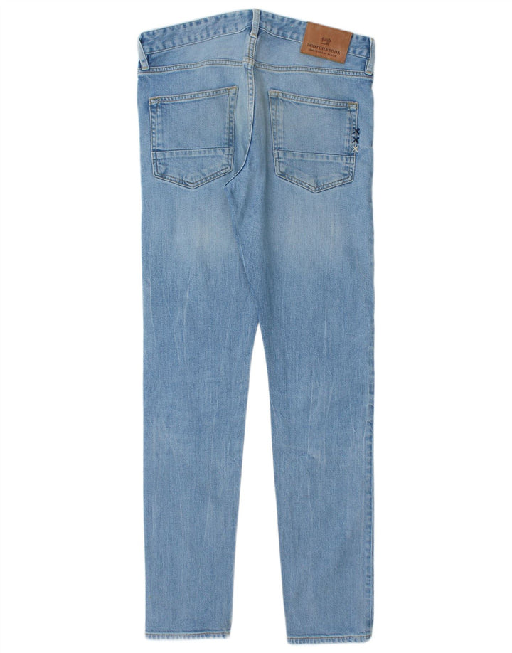 Scotch & Soda Męskie dżinsy Ralston Slim W30 L32 Niebieskie bawełniane