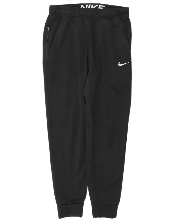 Męskie spodnie dresowe Nike Therma-Fit Joggers, małe, czarne, poliestrowe