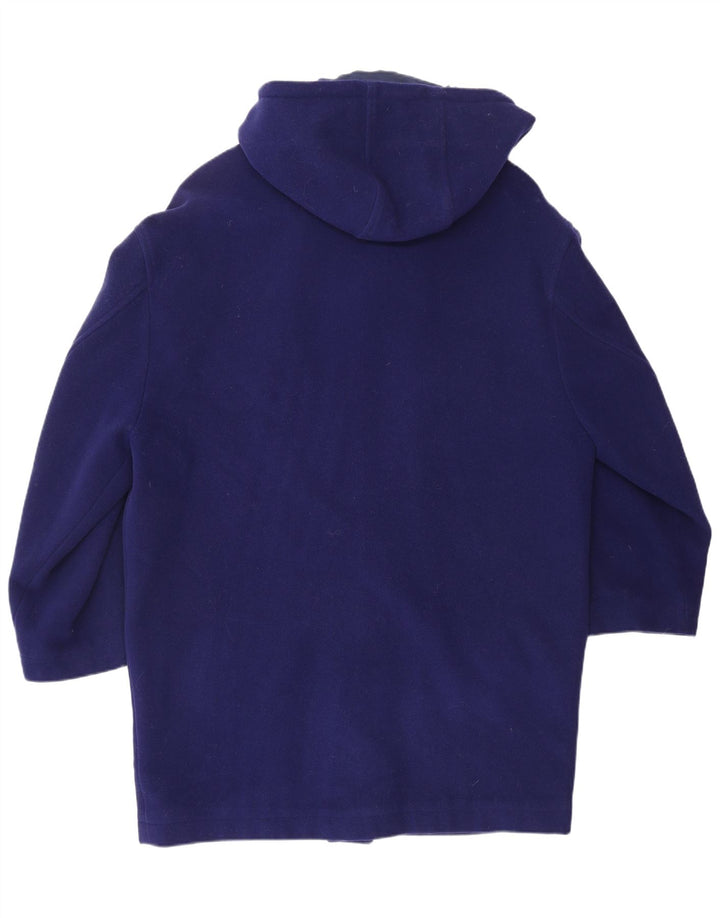 VERSACE Męski budrysówka z kapturem UK 38 Średni niebieski wełniany projektant