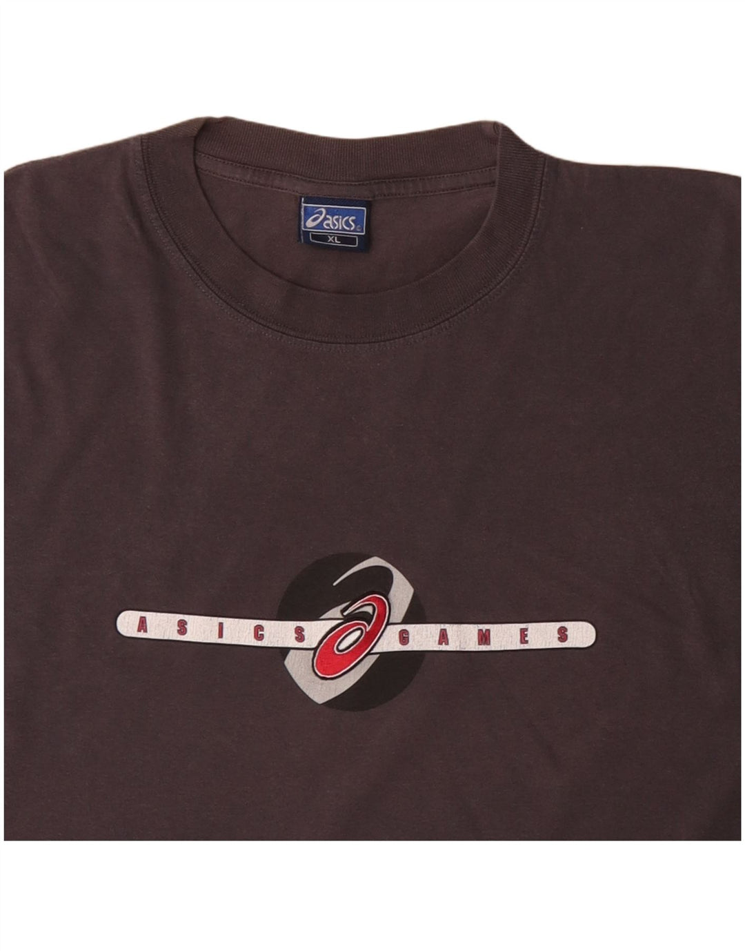 Męska koszulka z grafiką Asics, góra XL, szara bawełna