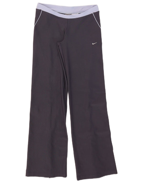 Damskie spodnie dresowe Nike Dri Fit UK 10, małe, granatowe, z blokami kolorów
