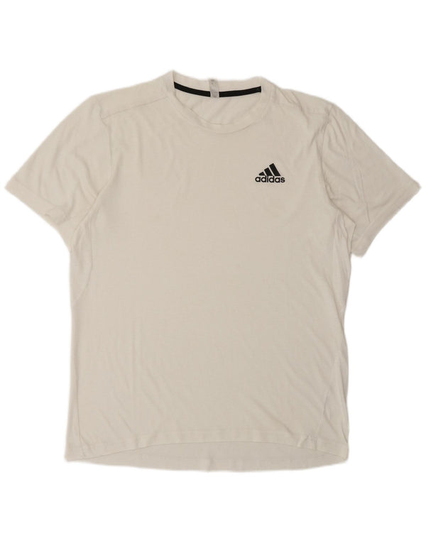 Adidas Mens T-Shirt Top Small White