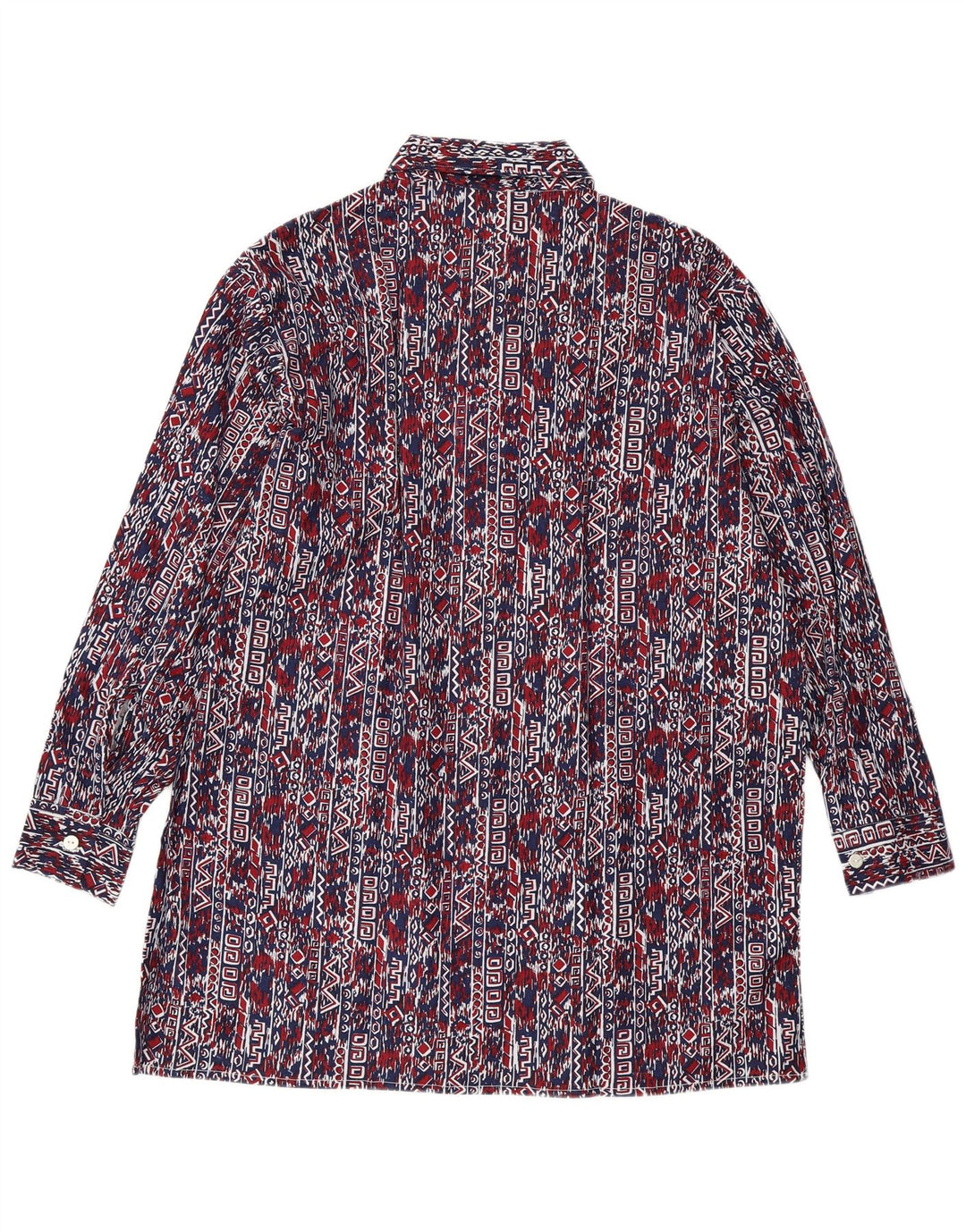 Koszula męska VINTAGE rozmiar 41, duża, granatowa, geometryczna