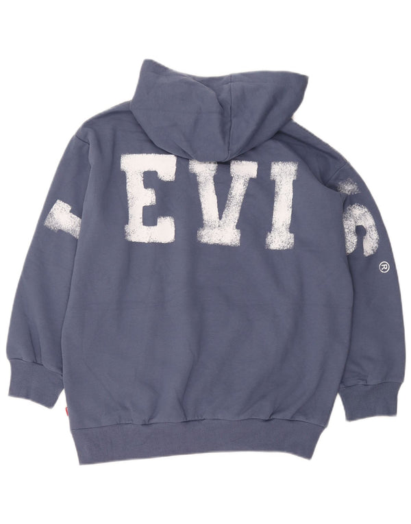 Chłopięcy sweter z kapturem Levi's 11-12 lat, granatowy, bawełniany
