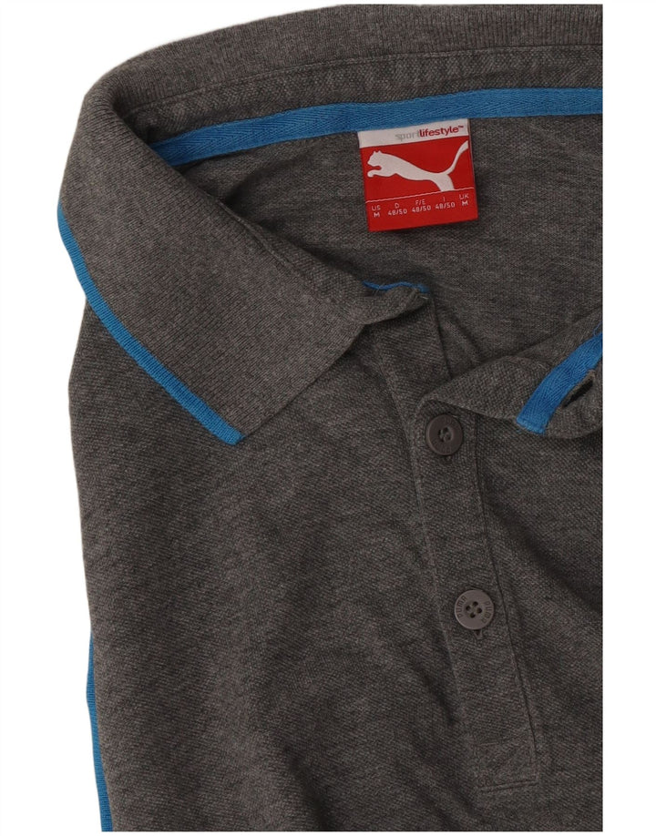 Męska koszulka polo Puma, średnioszara