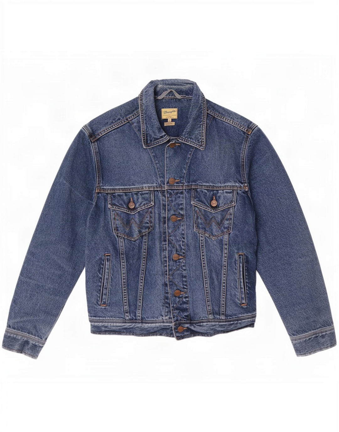 Męska kurtka jeansowa Wrangler Casual Fit UK 40, duża niebieska