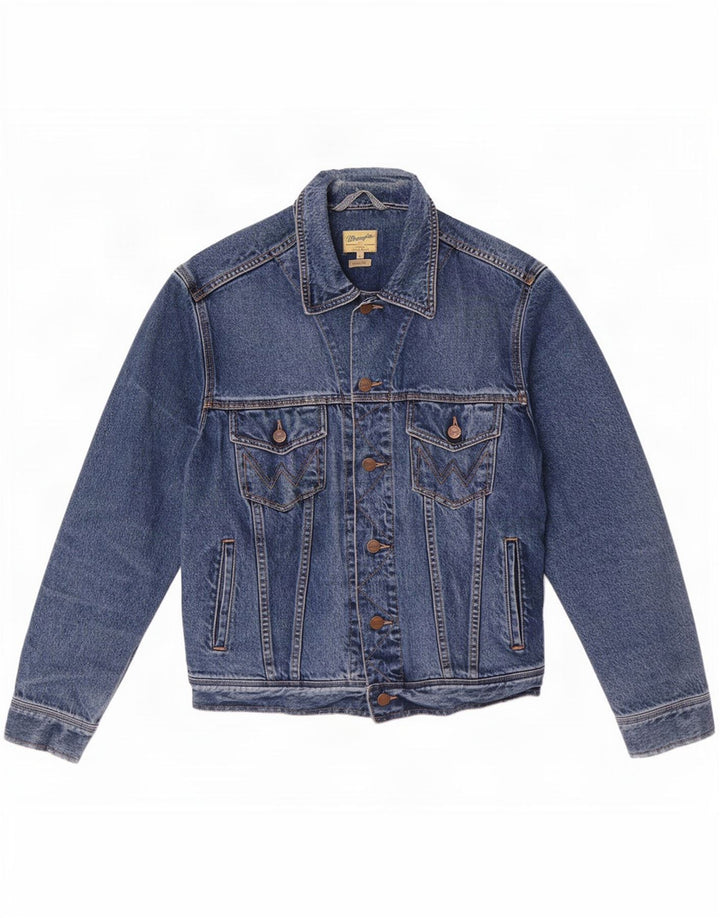 Męska kurtka jeansowa Wrangler Casual Fit UK 40, duża niebieska