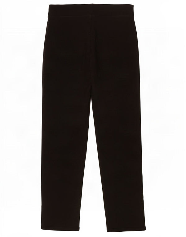 Marks & Spencer Womens Straight Casual Trousers UK 10 Small W28 L29 Black