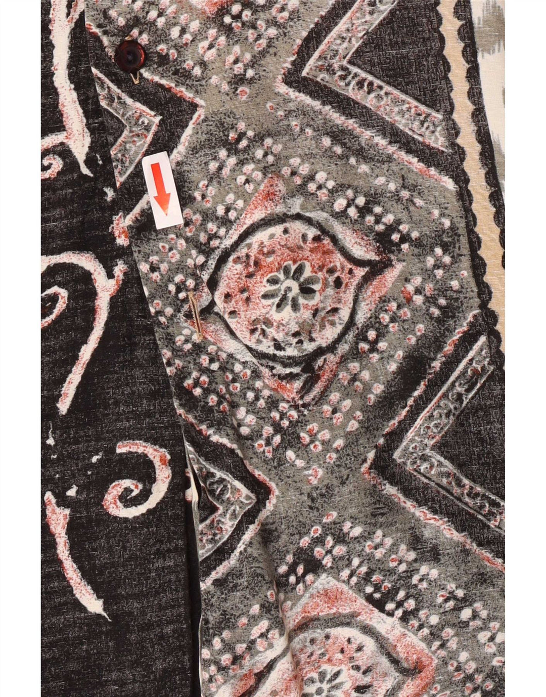 Koszula męska z krótkim rękawem Imperial, średni czarny patchwork