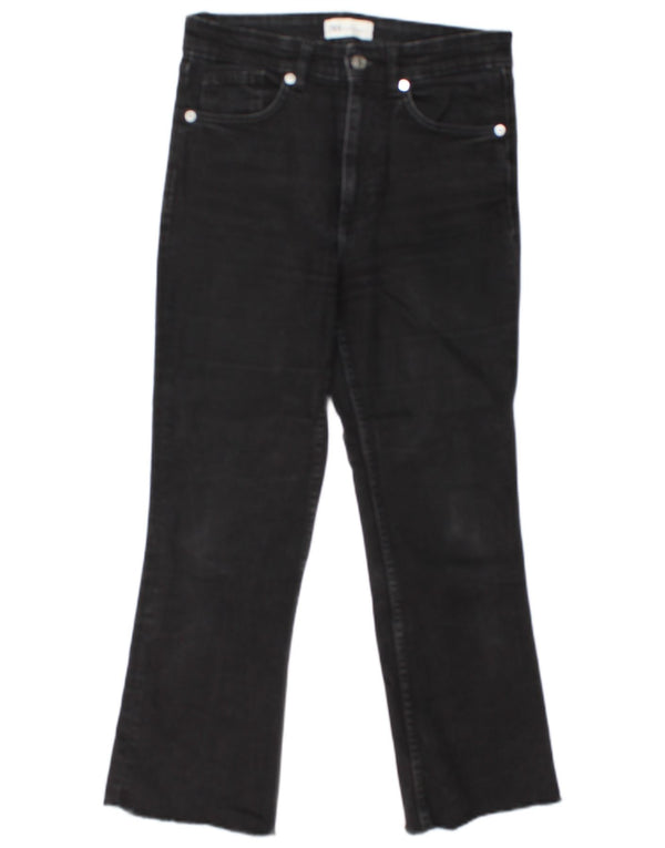 Krótkie jeansy damskie Zara EU 40 Medium W30 L24 czarne