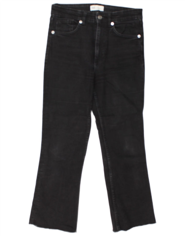 Krótkie jeansy damskie Zara EU 40 Medium W30 L24 czarne