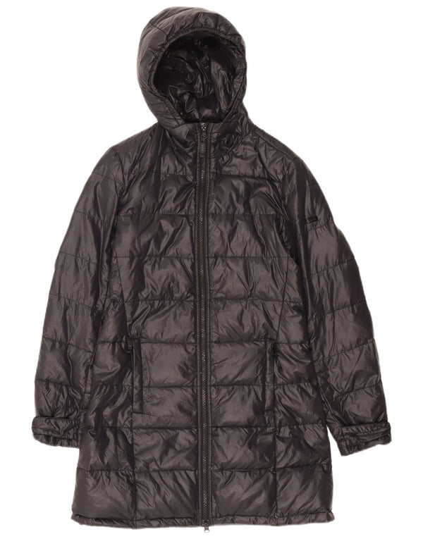 Damski płaszcz z kapturem Ellesse UK 10 Mały granatowy nylon