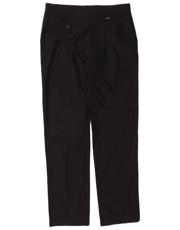 Męskie spodnie chino Calvin Klein khaki proste W34 L33 czarna bawełna