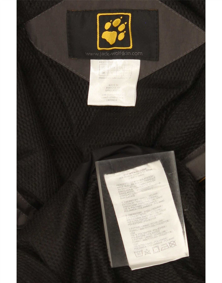 Męska kurtka przeciwdeszczowa Jack Wolfskin UK 36/38 Średni szary, blokowy poliamid