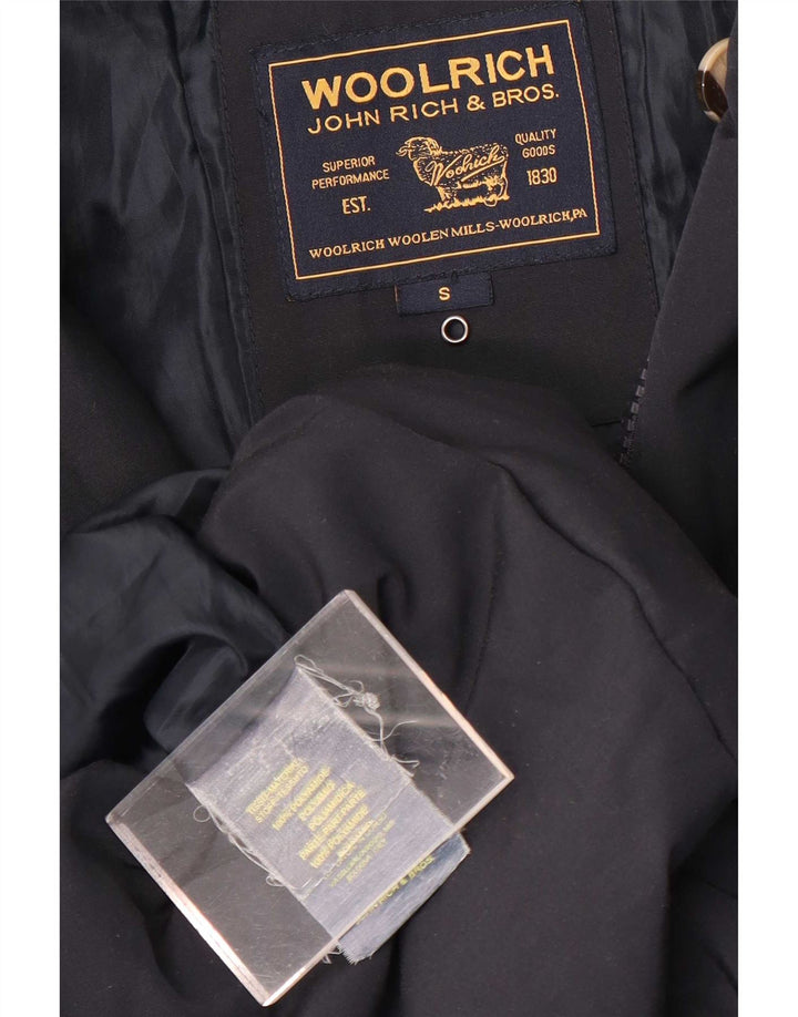 Damski płaszcz ocieplany Woolrich UK 10 Mały granatowy poliamid