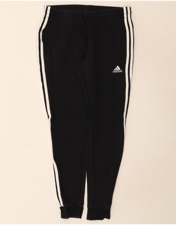 Damskie spodnie dresowe Adidas Joggers UK 12/14 Średnia czarna bawełna