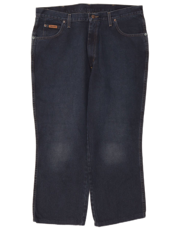 Damskie jeansy Wrangler Ohio Straight W38 L27 Granatowe, bawełniane