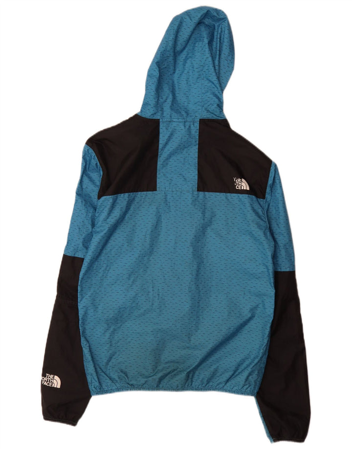 Męska kurtka przeciwdeszczowa z kapturem The North Face, mała, niebieska, z poliestru