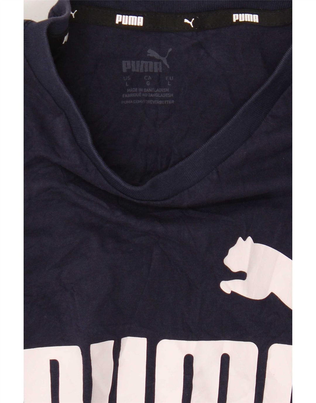 Męski T-shirt Puma z grafiką, duży, granatowy