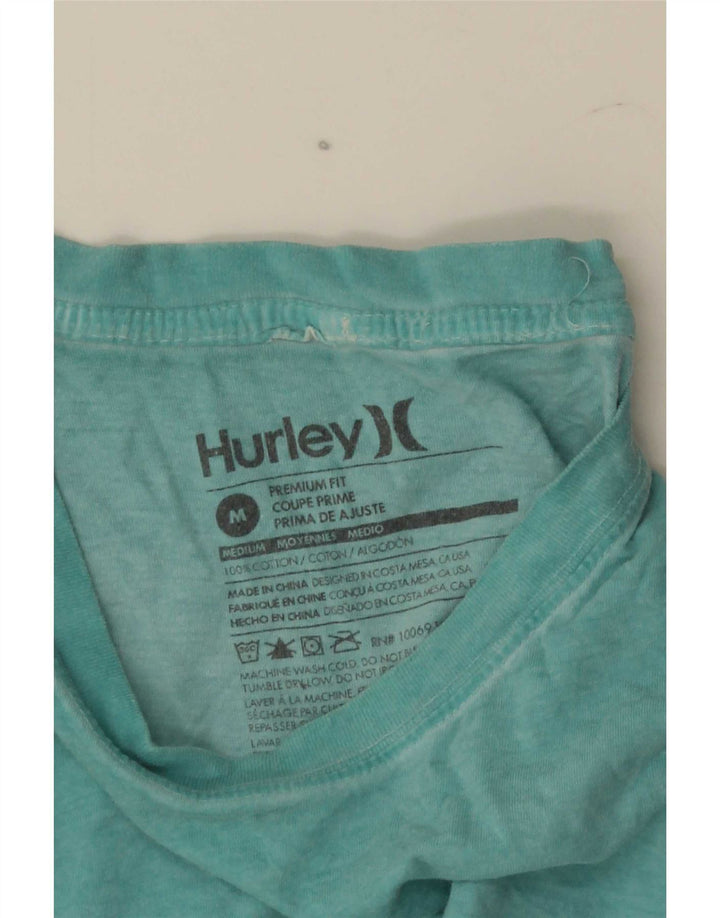 Męski T-shirt Hurley Premium Fit Top, średni niebieski, bawełniany