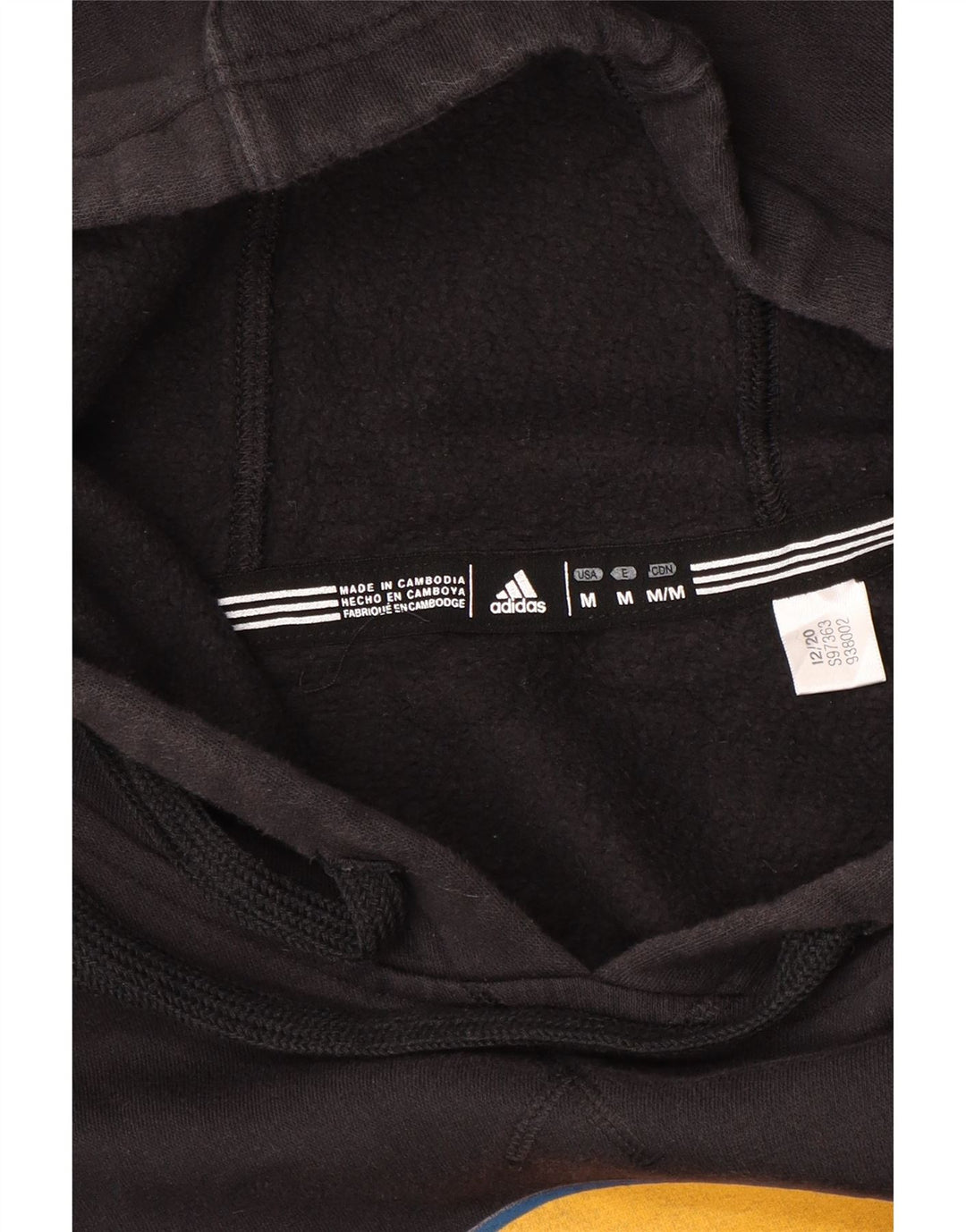 Męska bluza z kapturem Adidas Graphic, średnia czarna