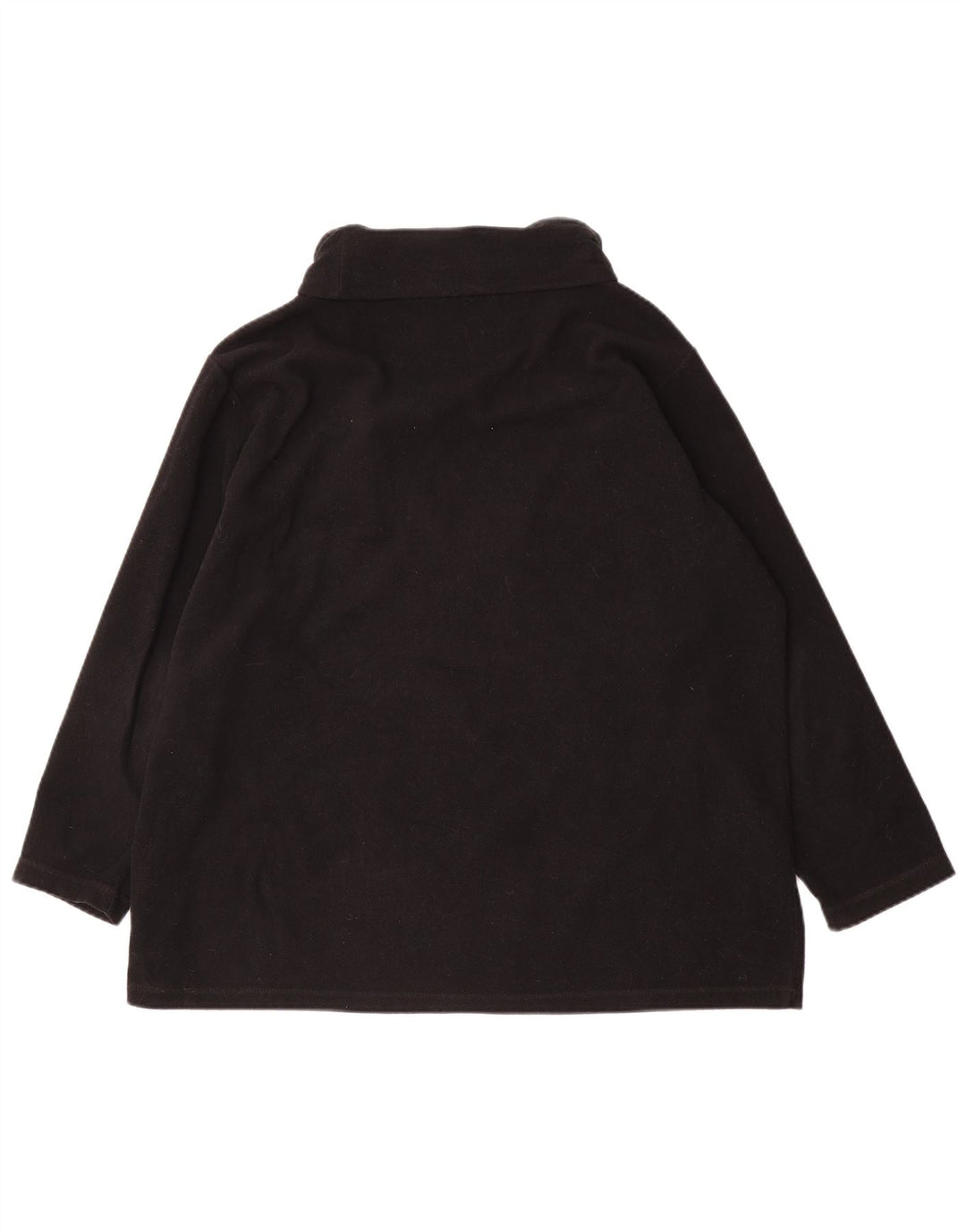 Marks & Spencer Damski sweter oversize z polaru UK 18 XL, czarny poliester