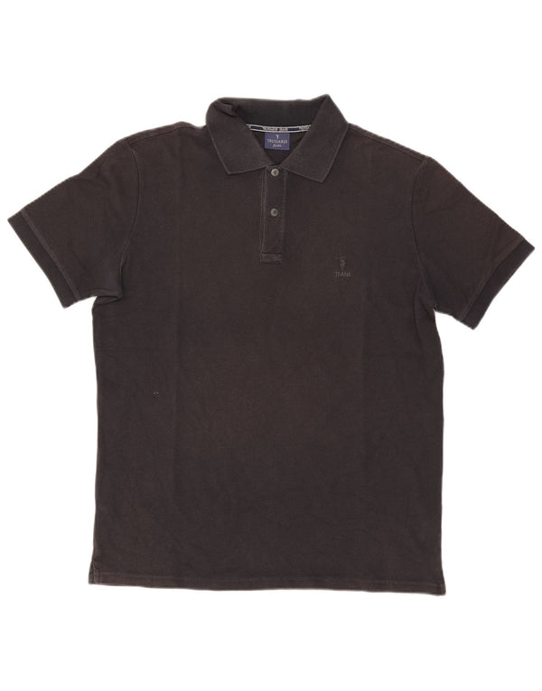 Męska koszulka polo Trussardi Jeans XL, czarna, bawełniana