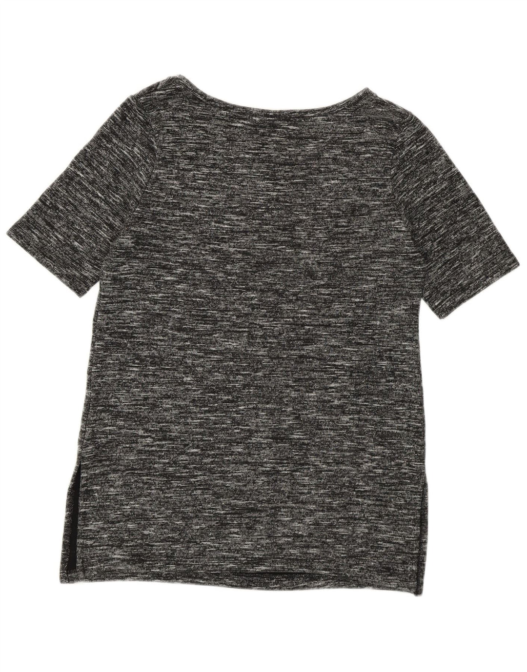 Damska koszulka Benetton Longline Top UK 14 Medium Black Flecked