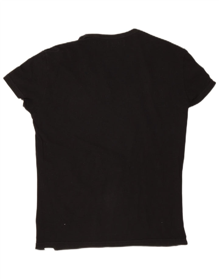 T-shirt męski Emporio Armani, średni czarny, bawełniany