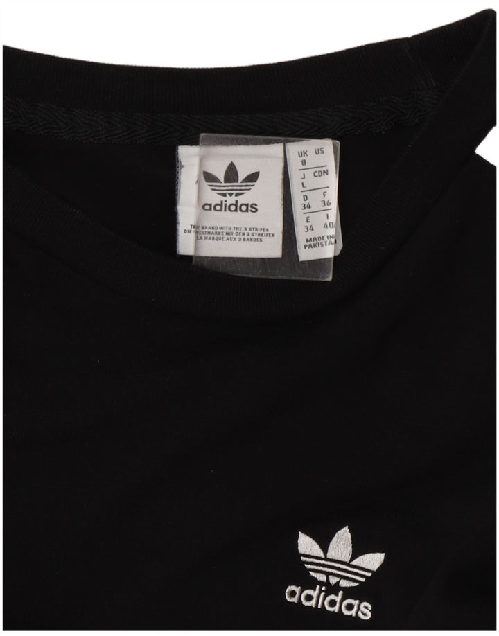 Damska koszulka Adidas z długim rękawem UK 8, mała czarna