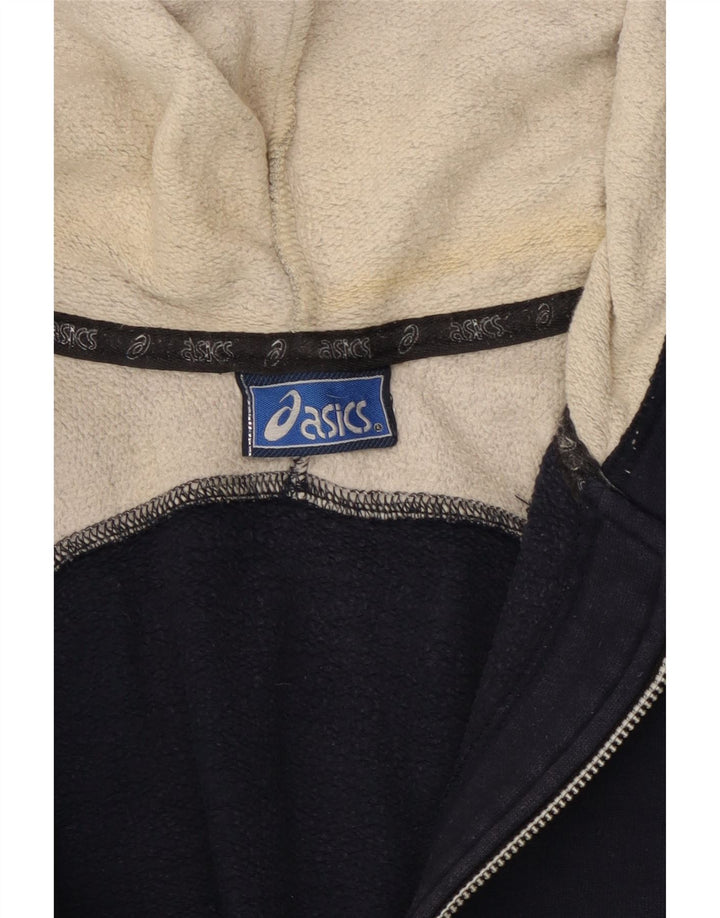 Męski sweter z kapturem i zamkiem błyskawicznym Asics, 2XL, granatowy, blok kolorów