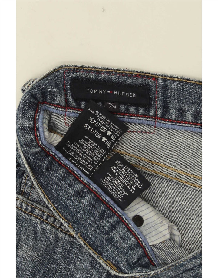 Męskie proste dżinsy Tommy Hilfiger W36 L27 Niebieskie bawełniane