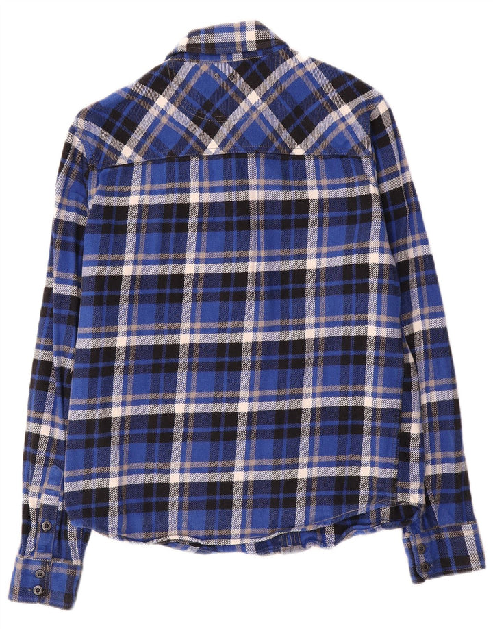 Męska koszula flanelowa Converse w średnią niebieską kratkę