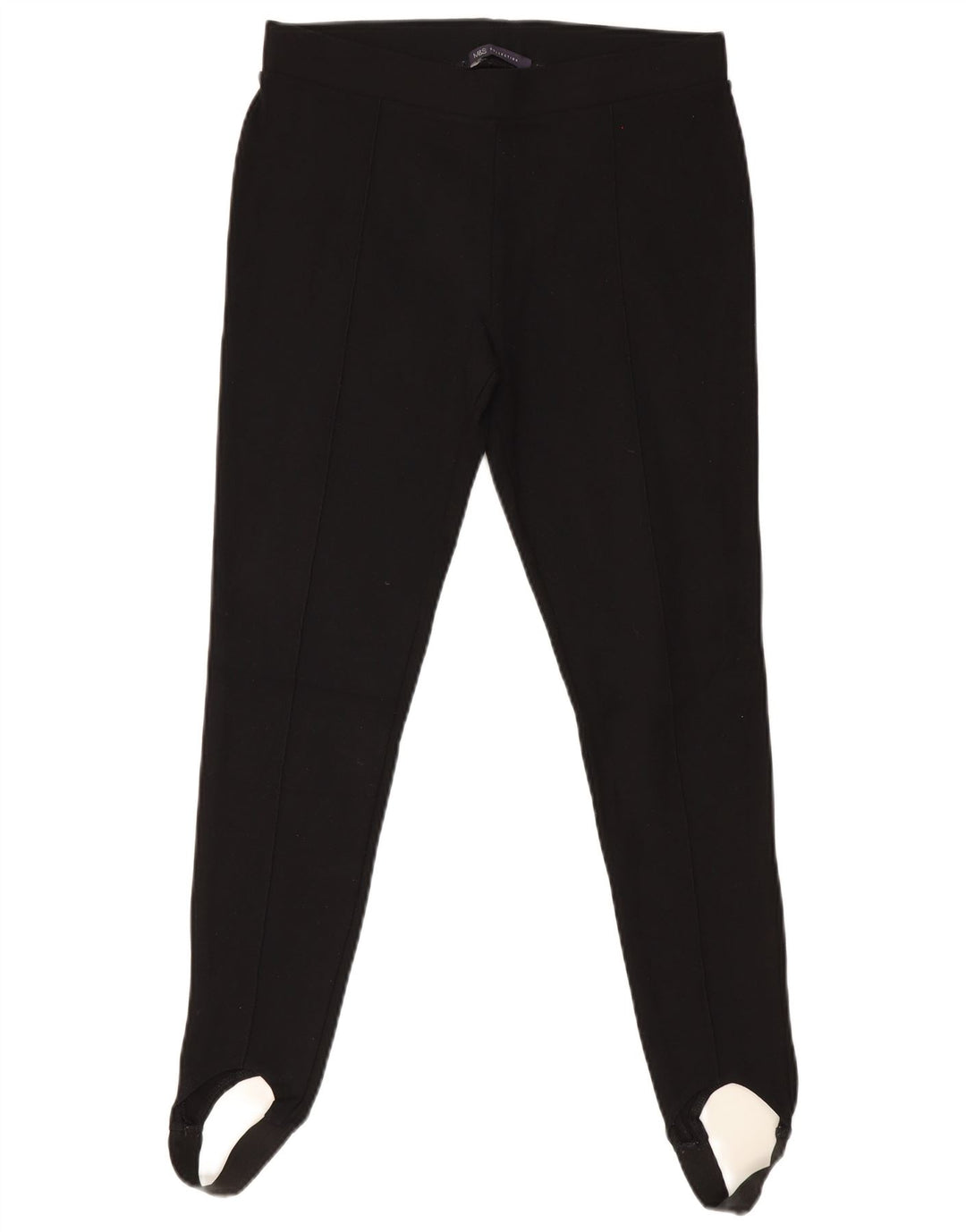 Damskie legginsy Marks & Spencer Stirrup UK 12, średnia czarna wiskoza