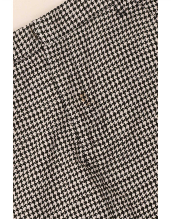 Damskie spodenki chino Zara małe W26 czarne w pepitkę