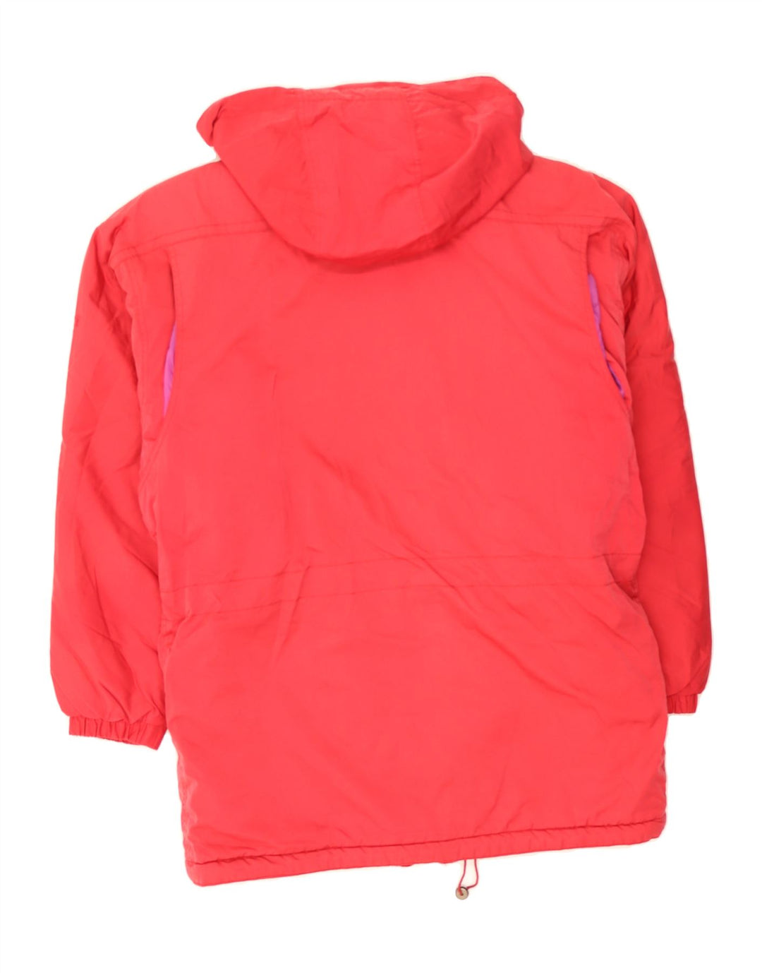 LAFONT Womens Hooded Padded Coat IT 44 Medium Red Polyamide Vintage Lafont and Second-Hand Lafont from Messina Hembry 