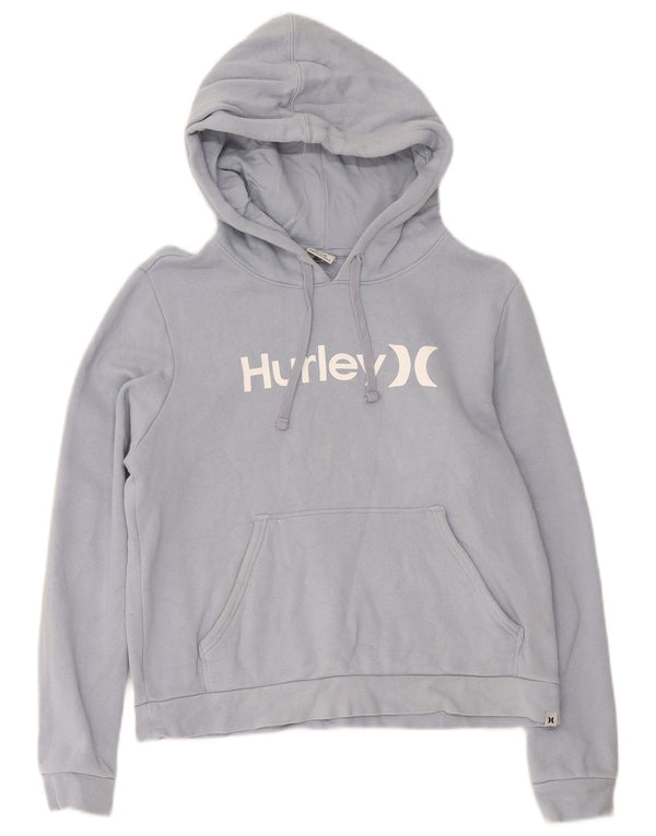 Damski sweter z kapturem Hurley Graphic UK 10 Small, niebieski, bawełniany