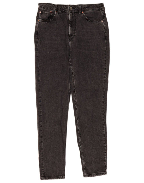 Topshop Damskie jeansy slim UK 14 Medium W30 L29 Czarna bawełna