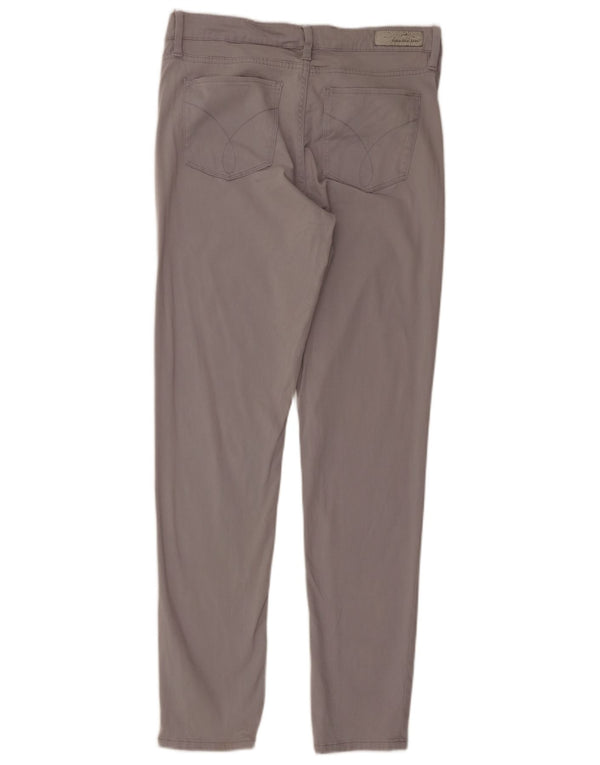 Damskie spodnie Skinny Casual Calvin Klein US 10 Medium W30 L31 Szara bawełna