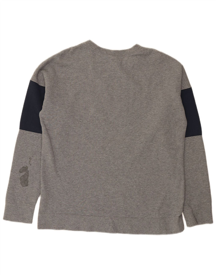 Męska bluza Nike z grafiką, duża, szara, bawełniana z blokami kolorów