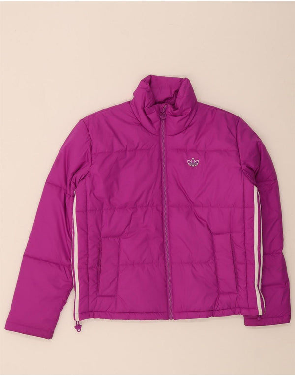 Damska kurtka oversize Adidas Adidas UK 10 Mały fioletowy poliester