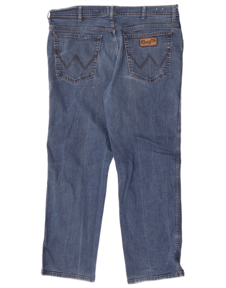 Męskie jeansy Wrangler Texas Straight W40 L30 Niebieskie bawełniane