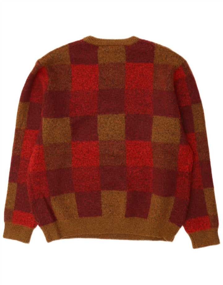Męski sweter z okrągłym dekoltem Zara Średni wielobarwny geometryczny poliester