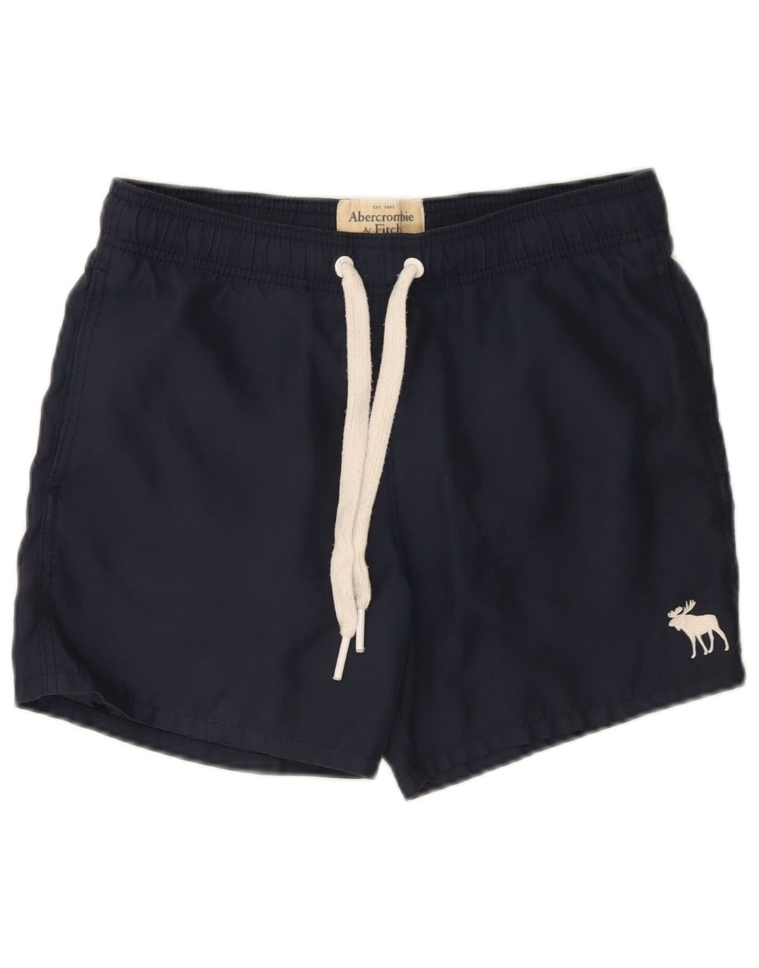 Męskie spodenki kąpielowe Abercrombie & Fitch, małe, granatowe, poliestrowe
