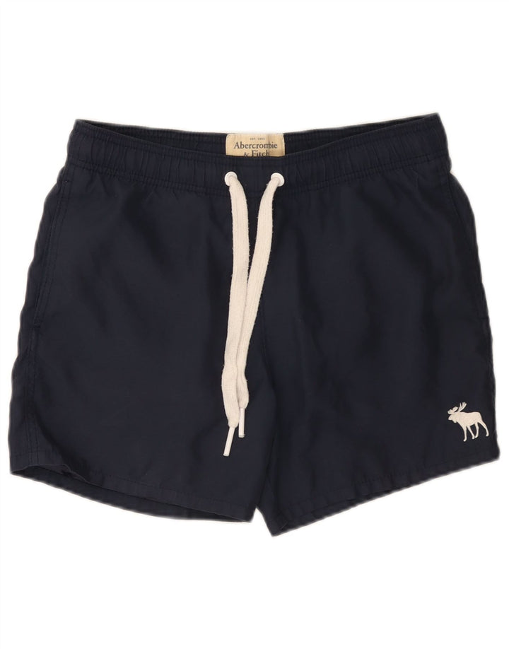 Męskie spodenki kąpielowe Abercrombie & Fitch, małe, granatowe, poliestrowe