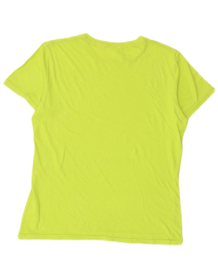 Męski T-shirt z grafiką DIADORA, mały, zielony, bawełniany