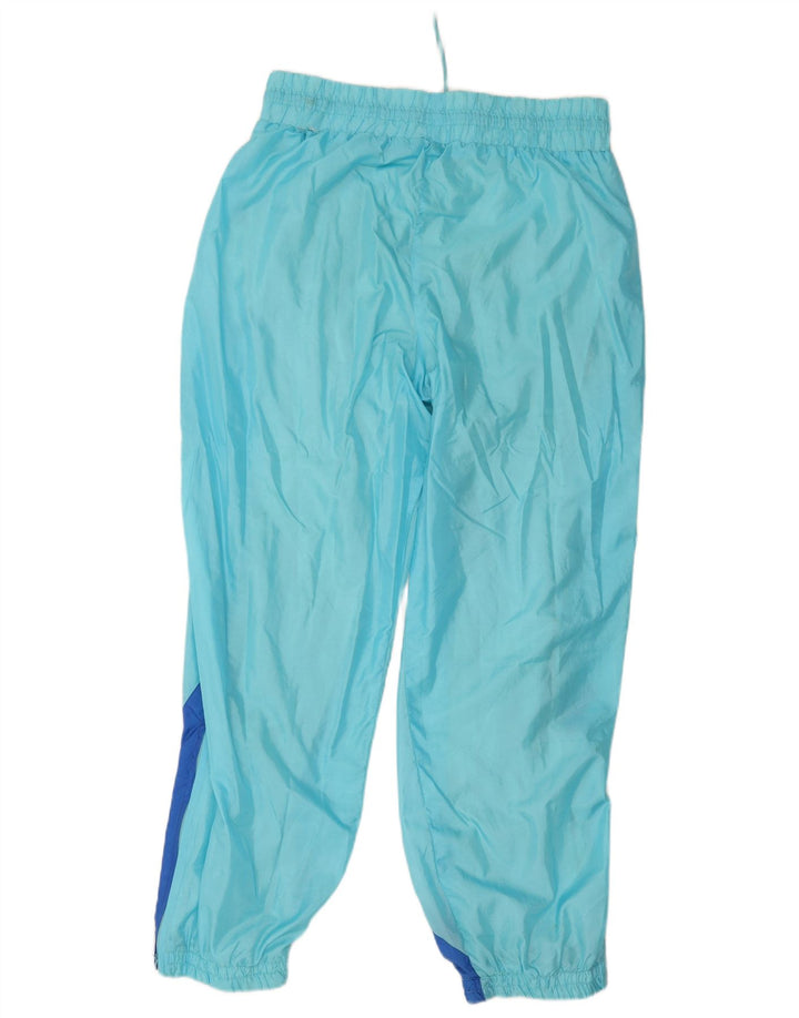 Damskie spodnie dresowe w stylu vintage 2XL Niebieski poliamid z blokami kolorów
