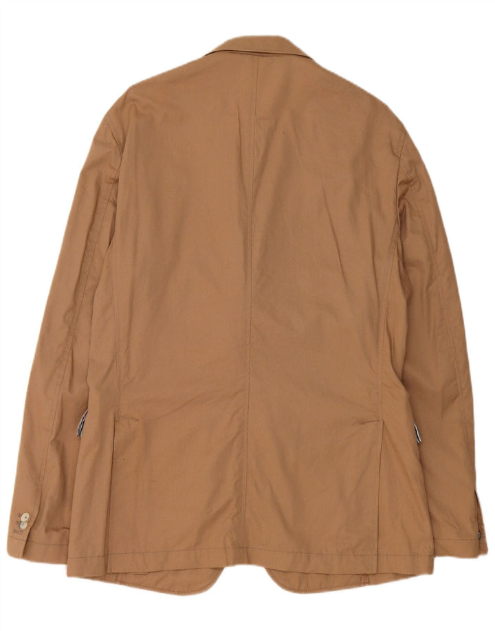 Męska marynarka Henry Cottons zapinana na 2 guziki, slim fit IT 52 XL, beżowa bawełna