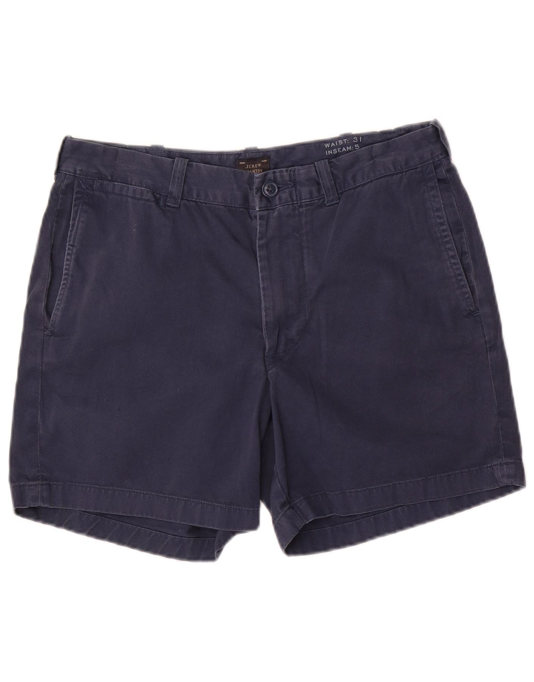 Damskie spodenki J. Crew Stanton Chino W31 Średni granatowy, bawełniany